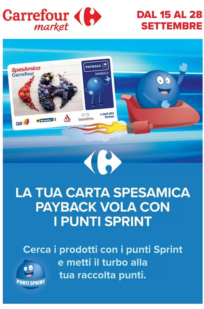 Copertina del volantino Carrefour Market, valido 15–28 settembre 2026