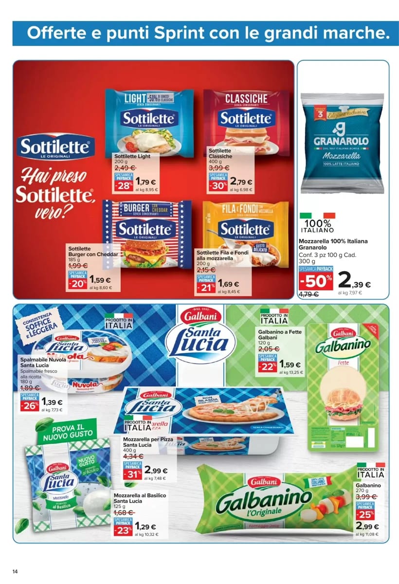 Volantino Carrefour Market, pagina 14 di 22