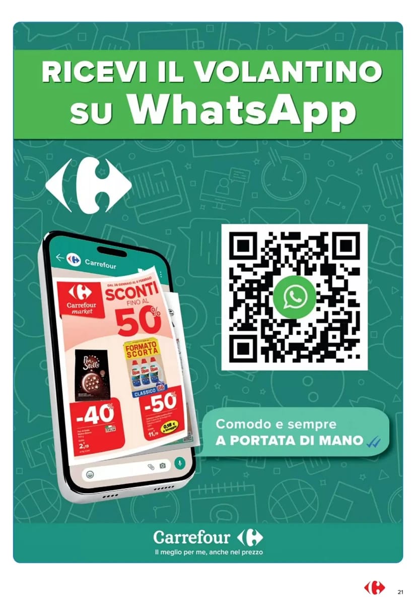 Volantino Carrefour Market, pagina 21 di 22