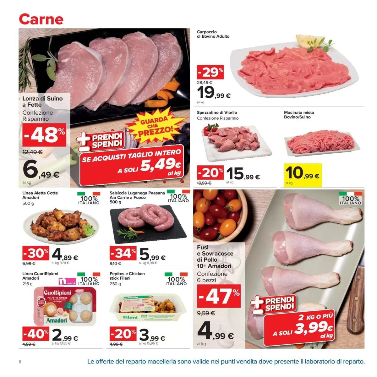 Volantino Carrefour Market, pagina 8 di 30