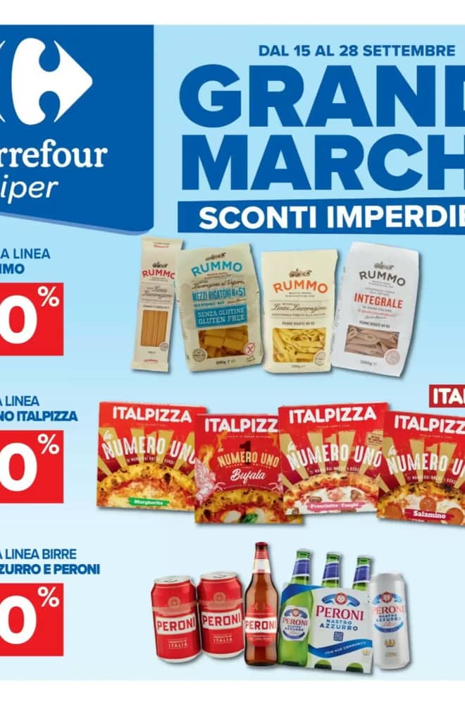 Copertina del volantino Carrefour, valido 15–25 settembre 2026