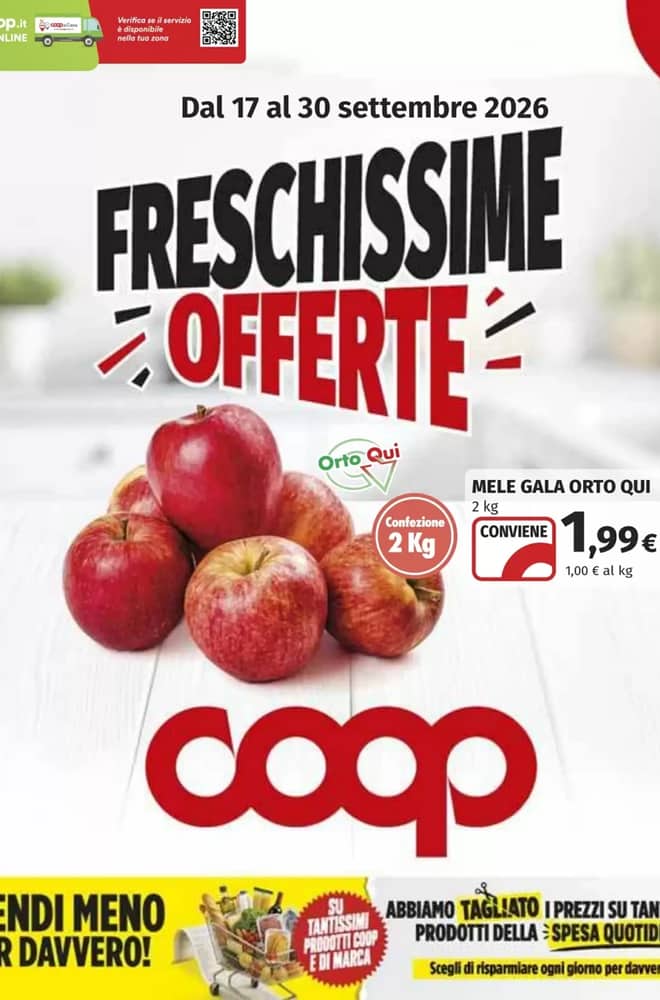 Copertina del volantino Coop, valido 17–30 settembre 2026