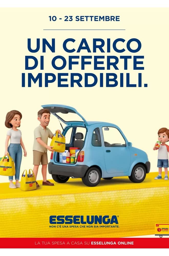 Copertina del volantino Esselunga, valido 10–23 settembre 2026