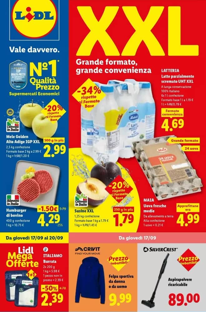 Copertina del volantino Lidl, valido 17–23 settembre 2026
